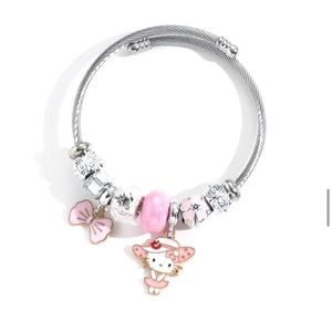 Hello kitty Sanrio kawaii bangle charm bracelet